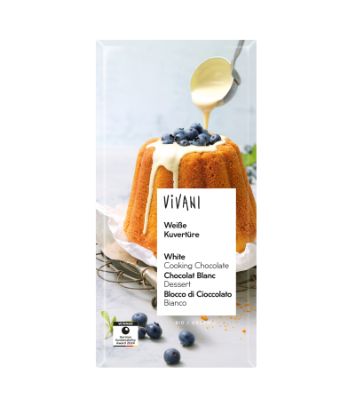 Vivani Overtrækschokolade Hvid Ø